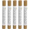 QUARKZMAN Bastoncini Riparazioni Mobili, 5pz - Stick Cera per Legno, Pennarelli per Ritocchi per Mobili - per Graffi, Fori, Tavoli, Scrivanie, Pavimenti Legno, Quercia Grezza