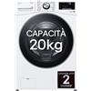 LG F0P3020TSWC AI DD LAVATRICE, Caricamento frontale, 20 kg, 83 cm, Classe B