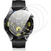 Vauki 4 Pezzi Vetro Temperato per Huawei Watch GT 4 46mm/GT 5/5 Pro, Durezza 9H Pellicola Protettiva, Antigraffio Senza Bolle Ultra HD Chiaro Installazione Facile Sensibile al tocco Vetrino Protezione