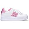 GAeLLE Sneaker donna bianca/rosa