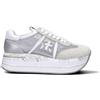 PREMIATA Sneaker donna bianca/grigia in pelle
