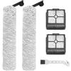 Fixbetter Spazzole a Rullo e Filtro HEPA Ricambi per Accessori per Dreame H11 Core / H12 Aspirapolvere Bagnati e Secchi Senza Fili, 2 Spazzole a rullo + 2 Filtri HEPA + 1 Spazzola per la Pulizia