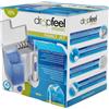 Dropfeel - Idropulsore Dentale Professionale Family Jet, 5 Beccucci Inclusi, Serbatoio 500 ml, 4 Livelli di Pressione, Rimuove Placca e Residui, Per Apparecchi e Gengive Sensibili, Fissaggio a Parete