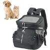 Ferplast Zaino per Cani VOYAGER BACKPACK, Trasportino Gatto, Trasportino Cani, Ampia Apertura, Cinghie Regolabili, Cinghia di Sicurezza, con Cuscino, Max 10 kg, 33x23x41H, Nero