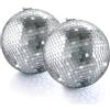 JurciCat Palla Da Discoteca 10cm 2pz Festa-disco Ball Per La Decorazione Di Natale Compleanno Festa A Tema Matrimonio