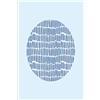 Komar Shelly Patterns Blue - Poster da parete, 50 x 70 cm, motivo: comar, stampa artistica (senza cornice), colore: Blu