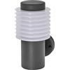 LEDVANCE Lampada da esterno ENDURA STYLE RONDO WALL, 9 W, 700 lm, lampada da parete, grigio scuro, classe di protezione IP44, temperatura di colore 3.000 K, colore della luce bianco caldo