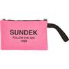 SUNDEK POCHETTE IN COTONE CANVAS STONE WASHED Borsa Mare