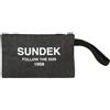 SUNDEK POCHETTE IN COTONE CANVAS STONE WASHED Borsa Mare