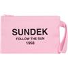 SUNDEK POCHETTE IN COTONE CANVAS STONE WASHED Borsa Mare