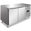 Klimaitalia Tavolo refrigerato ventilato Modello SNACK2100TNF Due porte Capacità Lt. 260.3 Temp.°C. -2/+8 Dim. cm L.136 P.60 H.86