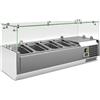Ristosubito Vetrina refrigerata per pizza EKF in acciaio INOX AISI 201 Modello VRX1000330FG