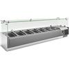 Ristosubito Vetrina refrigerata per pizza EKF in acciaio INOX AISI 201 Modello VRX1500330FG