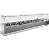 Ristosubito Vetrina refrigerata per pizza EKF in acciaio INOX AISI 201 Modello VRX1600330FG