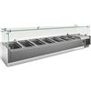 Ristosubito Vetrina refrigerata per pizza EKF in acciaio INOX AISI 201 Modello VRX1600380FG