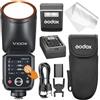 GODOX Flash GODOX V100 N per Nikon, V100N 100W touchscreen con Global Shutter, TTL HSS 1/8000s, Versione aggiornata del GODOX V1 Pro, Compatibile con Nikon Z6 III, Z50 II, D7500, Z8, D850 etc