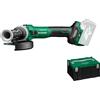 HiKOKI Smerigliatrice angolare a batteria - 36V, 125mm, Brushless, velocità variabile, LED, arresto anti-contraccolpo, avvio morbido, resistente all'acqua e alla polvere, impugnatura antivibrazione