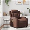 Gecheer Poltrona,Massaggiante,Relax Reclinabile,con Poggiapiedi,in Similpelle,Marrone,77x94,5x100 cm,Poltrona per Anziani,Poltrona da TV,Poltrona Relax,Poltrona Reclinabile,Poltrona da Salotto
