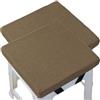 uyeoco Set di 4/2 Cuscino per sedia Ufficio con fibbia antiscivolo, quadrato 25/28/40/35/30/45/50cm, per sedie da Cucina，pranzo, sgabelli giardino，interni，casa，Soggiorno(L3,2PCS_50X50X3CM)