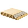 LANEROSSI - Plaid Braies S, 130x170 cm, 100% Lana, ocra