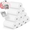 IGRARK 10 Rotoli Carta in Rotoli Termica per per bambini e mini stampante, carta di ricarica bianca per fotocamere fotografiche istantanee, carta di stampa BPA Free, 57x30mm