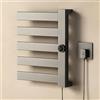 TINS Scaldasalviette Elettrico Bagno,230 W Termoarredo Elettrico Bagno con Generatore di ioni Negativo e Aria Calda e Fredda a 3 velocità,Termostato Intelligente Display Touch a LED- Gun Gray R