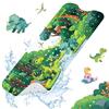 SHUCHING Tappetino Vasca Antiscivolo Bambini Dinosauri, Tappeto Doccia Antiscivolo Bambini 100x40cm, Tappetino Bagno Resistente alla Muffa e Lavabile in Lavatrice