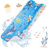 SHUCHING Tappetino Vasca Antiscivolo Bambini Animali Marini, Tappeto Doccia Antiscivolo Bambini 100x40cm, Tappetino Bagno Resistente alla Muffa e Lavabile in Lavatrice