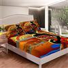 Tbrand Nero Donna Lenzuola Tribale Lenzuolo Set etnico Afro Africano Biancheria Da Letto Set Tradizionale Esotico Lenzuolo Camera Da Letto Collezione 3 Pz Matrimoniale
