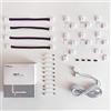 Plozoe Striscia di collegamento LED, prolunga per strisce LED, connettore angolare a striscia LED, clip di fissaggio per strisce LED RGB 5050, 10 mm, 4 poli