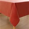 Homaxy Tovaglia effetto lino, lavabile, centrotavola, con effetto loto, rettangolare, 80 x 80 cm, impermeabile, biancheria da tavola, antimacchia, rosso mattone