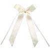 Dingzing 50PCS Bianco-Crema Fiocchi Decorazioni Matrimonio, Nastro di Raso per Matrimonio,Matrimonio Fiocchi Auto,con Cuori e Fiocchi,per la Decorazione di Auto, Matrimoni