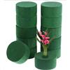 S.F.Pachira 12 pezzi Schiuma Floreale Rotonda, 8cm Schiuma Grande Umida & Asciutta per Fiori Freschi & Artificiali, Spugna Verde per Fiori per Artigianato DIY Decorazioni per Matrimoni e Feste (Verde)