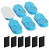 TOONIOOS 12 Fontanella per Gatti Filtri: Fontana per Gatti Filtri - Dispenser Acqua Gatti Filtro - Distributore Acqua Gatti Filtros - Filtri Multipli - 6 Filtros + 6 Spugnas