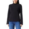 s.Oliver T-Shirt a Maniche Lunghe, Nero 9999, 38 Donna