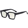Eyekepper Le signore Occhiali per Computer - Filtro Luce Blu Lettori Donne- Protezione UV420 Quadrato Sovradimensionata Occhiali da Lettura di Design - Nero +1.25