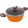KASANOVA Casseruola arancione Kolors con coperchio (24 cm due manici)