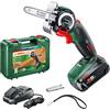 Bosch Home and Garden 18 Nanoblade - Sega a batteria Advancedcut, sistema da 18 Volt, con custodia, colore: verde