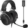 ENDORFY VIRO Plus USB, Cuffie Over Ear, Coppia aggiuntiva di Cuscinetti in Tessuto, Microfono Staccabile, Cavo Staccabile, Scheda Audio USB 7.1, EY1A001