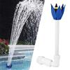 Bseical Fontana per Piscina Fuori Terra, Cascata Esterna, Accessori Laghetto Giardino Regolabile Decorazione, Blu
