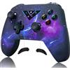 VooFun Controller Switch, Wireless Switch Pro Controller per Switch/Lite/OLED/PC, Bluetooth Joystick Gamepad con RGB, 6-Axis Gyro, Turbo, Vibrazione Regolabile, Pulsanti Programmabili Galassia