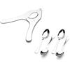 ZASEVES Set 5 Pezzi Pinza Apri Ricci di Mare in inox e 4 Cucchiaini inox, Utensili per Ricci di Mare e Frutti di Mare, Accessori Cucina Pesce Uso Domestico e Professionale, taglierina per ricci di mare