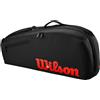 Wilson Borsa per racchette Wilson Clash V3 3PK Racquet Bag Black/Infrared
