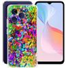 HGJTFANY Cover per DOOGEE N55 Pro (6.56), Custodia per Telefono in Morbido Silicone Antiurto, Ultra Sottile Clear TPU Bumper Case per DOOGEE N55 Pro - Colorato