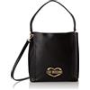 Love Moschino JC4052PP1GLD1, Shopper, Donna, Nero, Taglia unica