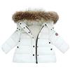 Generic Giubbotto invernale per bambini, per bambini, abbigliamento caldo, per bambini e ragazzi, bianco, 4-5 Anni