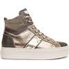 Nero Giardini I117004D Sneakers Alte Donna in Pelle E Camoscio - Militare 35 EU