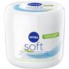 NIVEA Soft (1 x 500 ml), crema multiuso con olio di jojoba e vitamina E, idratante intensiva per la cura della pelle del viso, del corpo e delle mani, senza parabeni