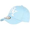 Hip Hop Honour - Berretto NY azzurro e bianco, visiera curva, modello Stazky, da uomo, Blu, Taglia unica