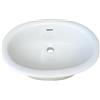 Generico Pozzi Ginori Colorado Lavabo Soprapiano da Incasso 55,5x41x22,5cm Lavandino Bagno Bianco (Cod: 39084)
